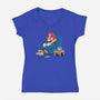 Gamer Boy-Womens-V-Neck-Tee-Tri haryadi