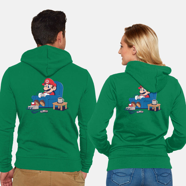 Gamer Boy-Unisex-Zip-Up-Sweatshirt-Tri haryadi