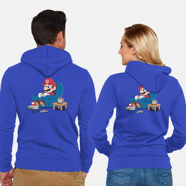 Gamer Boy-Unisex-Zip-Up-Sweatshirt-Tri haryadi
