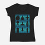 Interstellar Travelers-Womens-V-Neck-Tee-sachpica