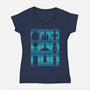 Interstellar Travelers-Womens-V-Neck-Tee-sachpica