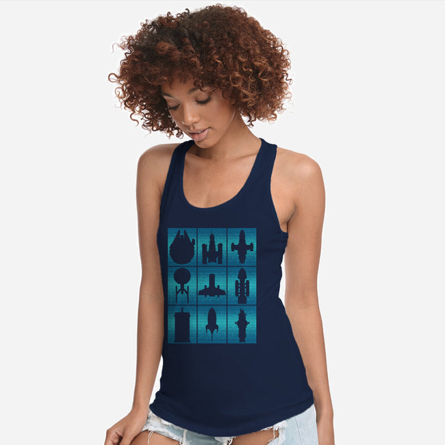 Interstellar Travelers-Womens-Racerback-Tank-sachpica