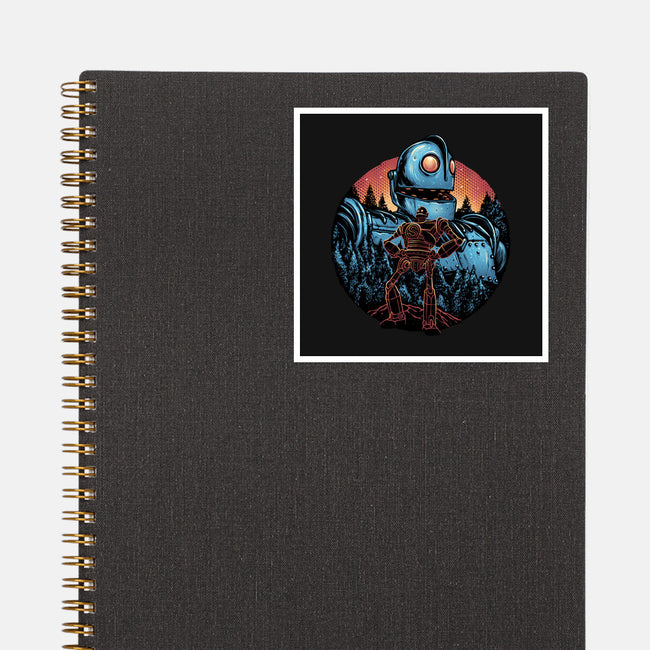 Legend Of The Gentle Giant-None-Glossy-Sticker-glitchygorilla