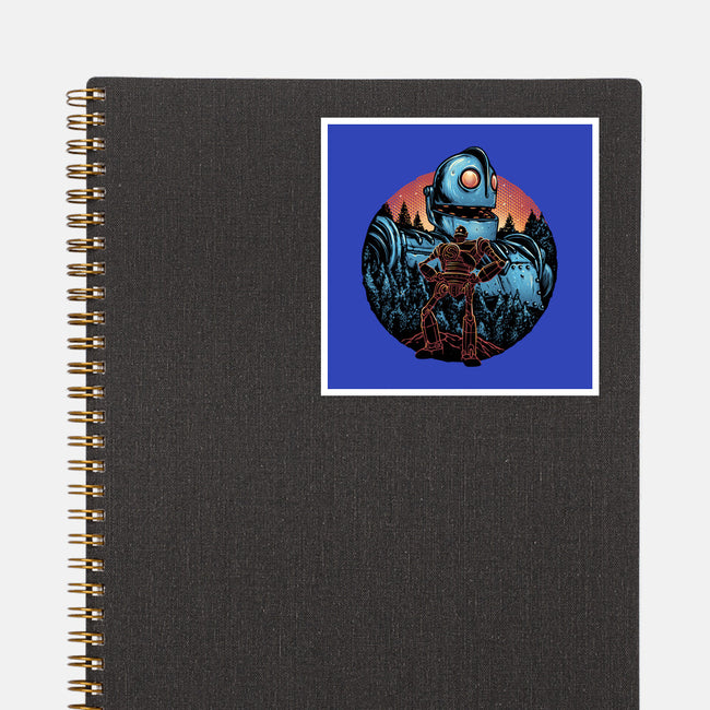 Legend Of The Gentle Giant-None-Glossy-Sticker-glitchygorilla