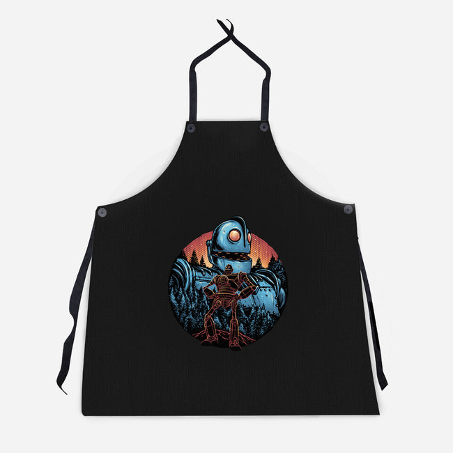 Legend Of The Gentle Giant-Unisex-Kitchen-Apron-glitchygorilla
