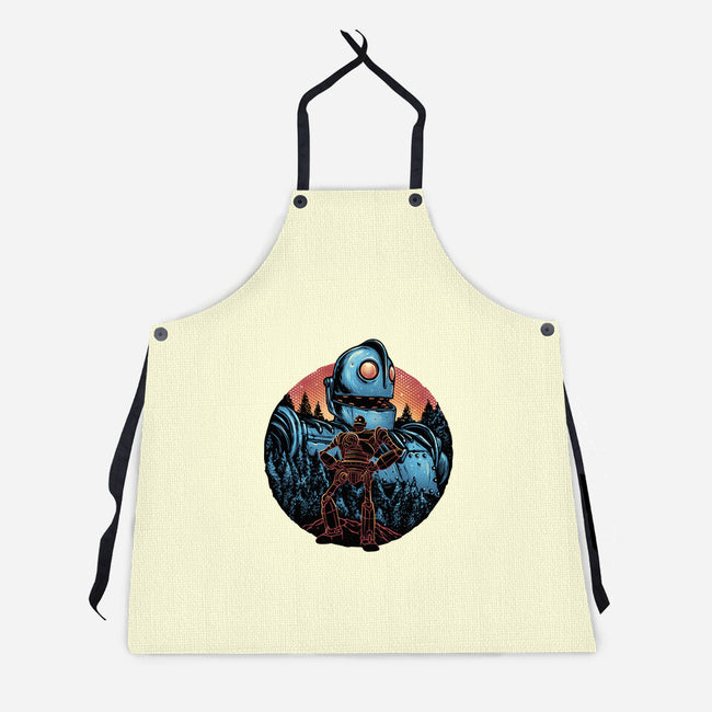 Legend Of The Gentle Giant-Unisex-Kitchen-Apron-glitchygorilla