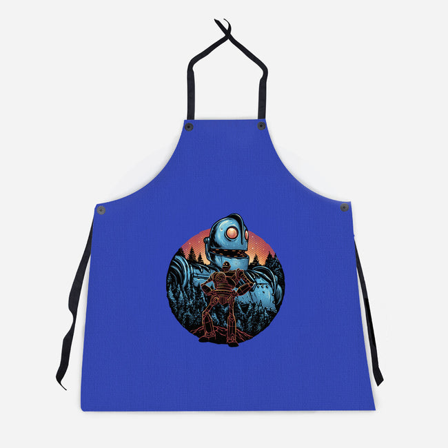 Legend Of The Gentle Giant-Unisex-Kitchen-Apron-glitchygorilla