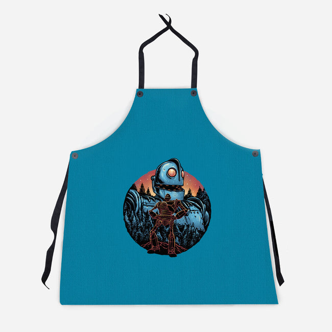 Legend Of The Gentle Giant-Unisex-Kitchen-Apron-glitchygorilla