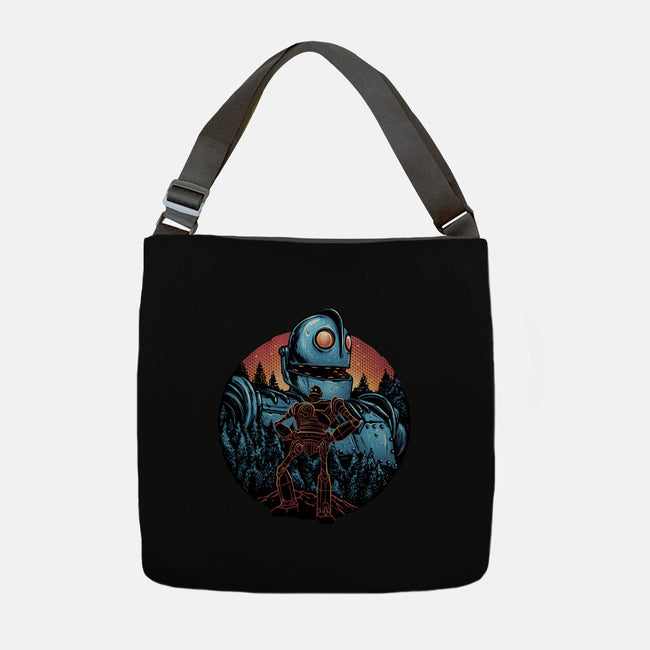 Legend Of The Gentle Giant-None-Adjustable Tote-Bag-glitchygorilla