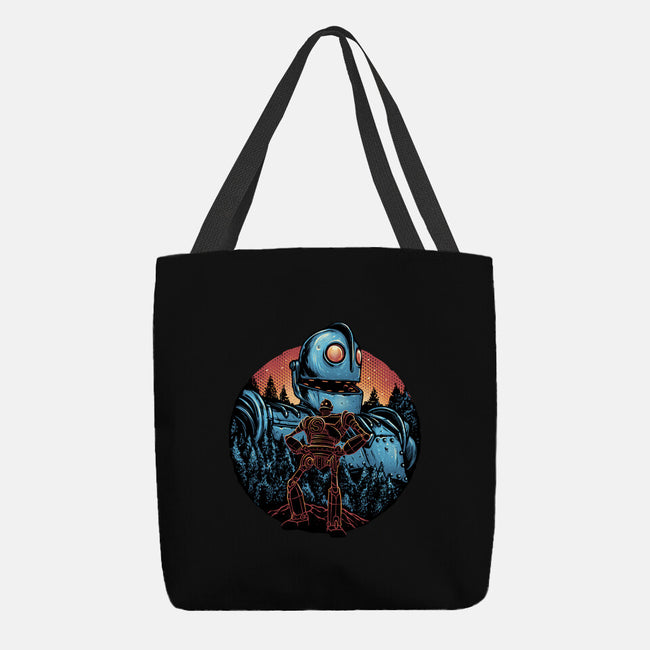 Legend Of The Gentle Giant-None-Basic Tote-Bag-glitchygorilla