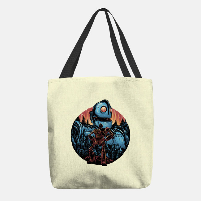 Legend Of The Gentle Giant-None-Basic Tote-Bag-glitchygorilla