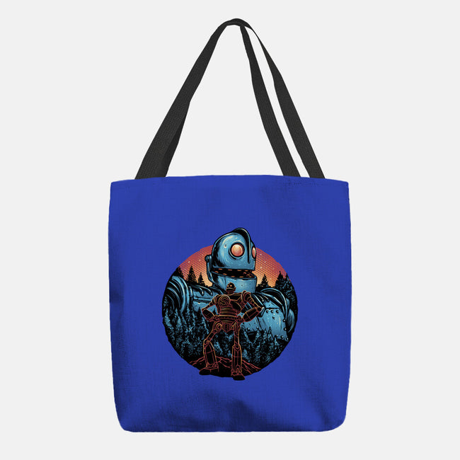 Legend Of The Gentle Giant-None-Basic Tote-Bag-glitchygorilla