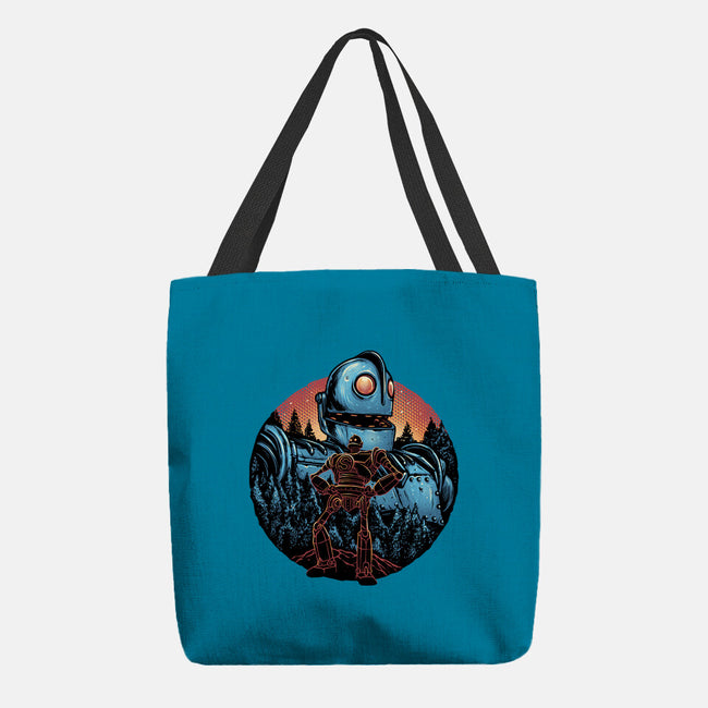 Legend Of The Gentle Giant-None-Basic Tote-Bag-glitchygorilla