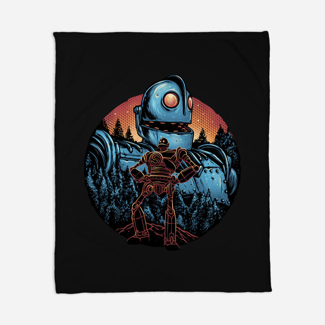 Legend Of The Gentle Giant-None-Fleece-Blanket-glitchygorilla