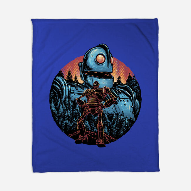 Legend Of The Gentle Giant-None-Fleece-Blanket-glitchygorilla