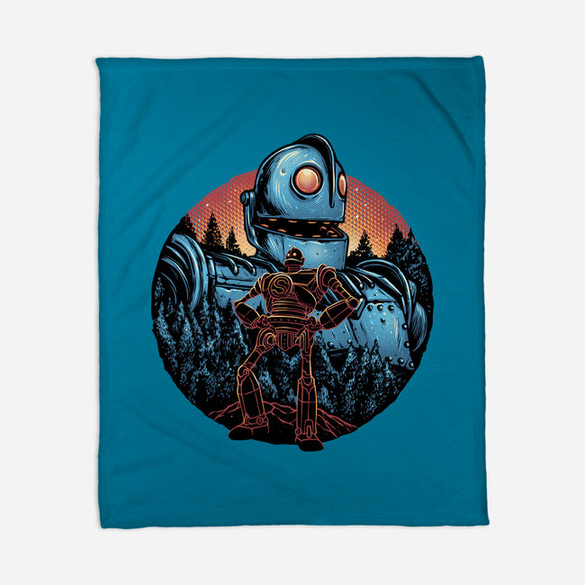 Legend Of The Gentle Giant-None-Fleece-Blanket-glitchygorilla