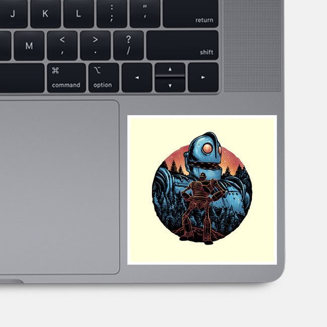 Legend Of The Gentle Giant-None-Glossy-Sticker-glitchygorilla
