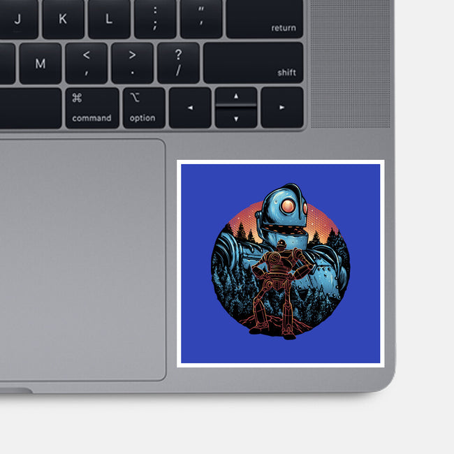 Legend Of The Gentle Giant-None-Glossy-Sticker-glitchygorilla