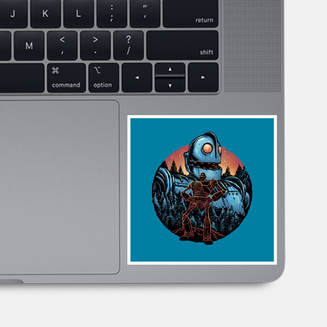 Legend Of The Gentle Giant-None-Glossy-Sticker-glitchygorilla