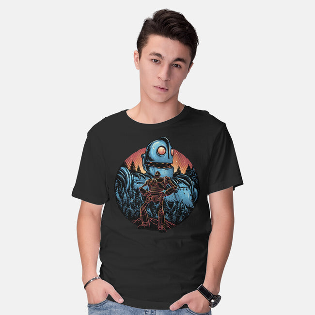Legend Of The Gentle Giant-Mens-Basic-Tee-glitchygorilla