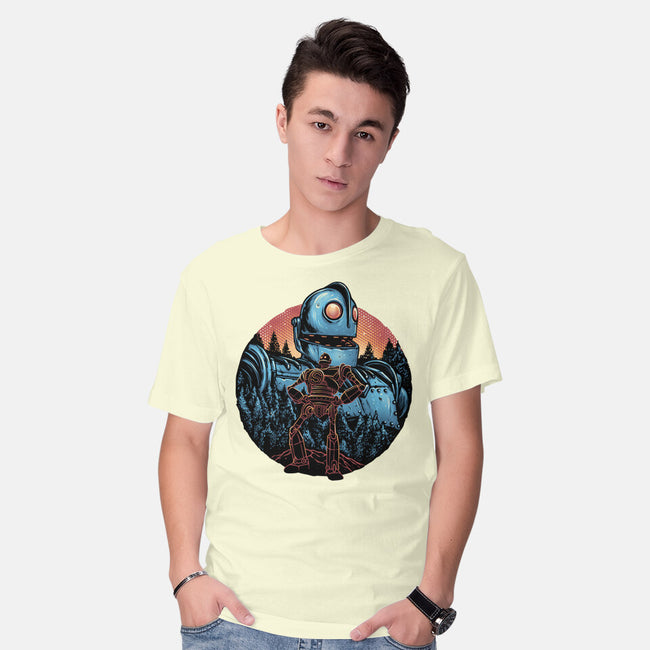 Legend Of The Gentle Giant-Mens-Basic-Tee-glitchygorilla