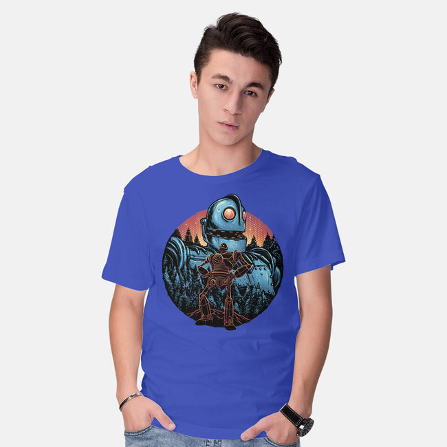 Legend Of The Gentle Giant-Mens-Basic-Tee-glitchygorilla