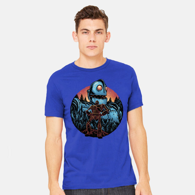 Legend Of The Gentle Giant-Mens-Heavyweight-Tee-glitchygorilla