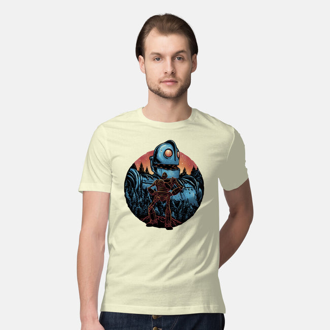 Legend Of The Gentle Giant-Mens-Premium-Tee-glitchygorilla