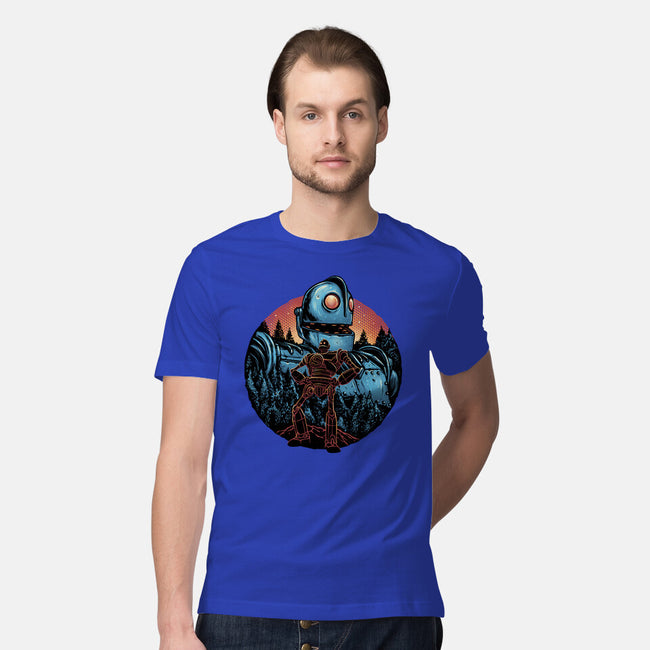 Legend Of The Gentle Giant-Mens-Premium-Tee-glitchygorilla