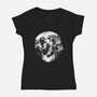 Face Off-Womens-V-Neck-Tee-kharmazero