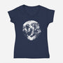 Face Off-Womens-V-Neck-Tee-kharmazero