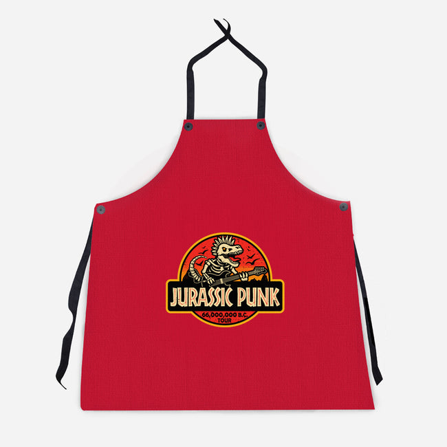 Jurassic Punk-Unisex-Kitchen-Apron-erion_designs