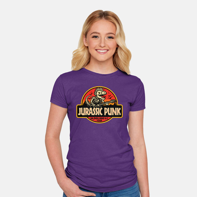 Jurassic Punk-Womens-Fitted-Tee-erion_designs