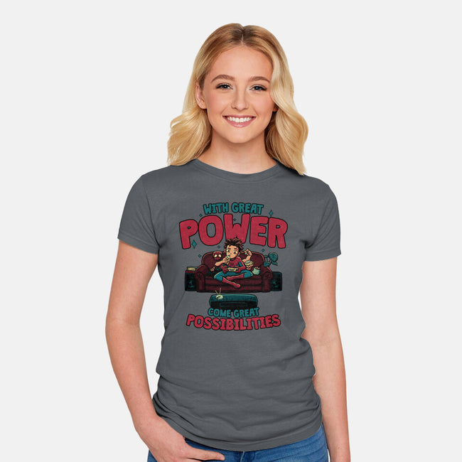 Great Possibilities-Womens-Fitted-Tee-teesgeex