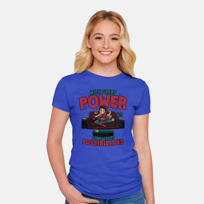 Great Possibilities-Womens-Fitted-Tee-teesgeex