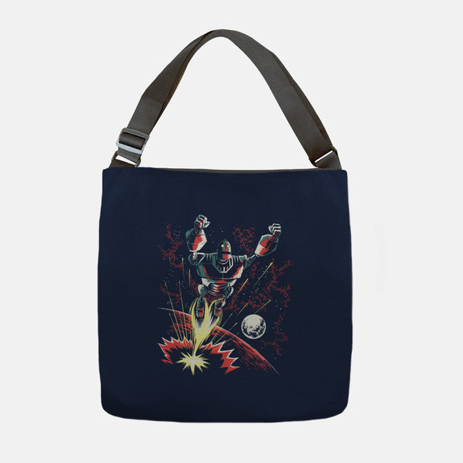 Retro Iron Giant-None-Adjustable Tote-Bag-zascanauta