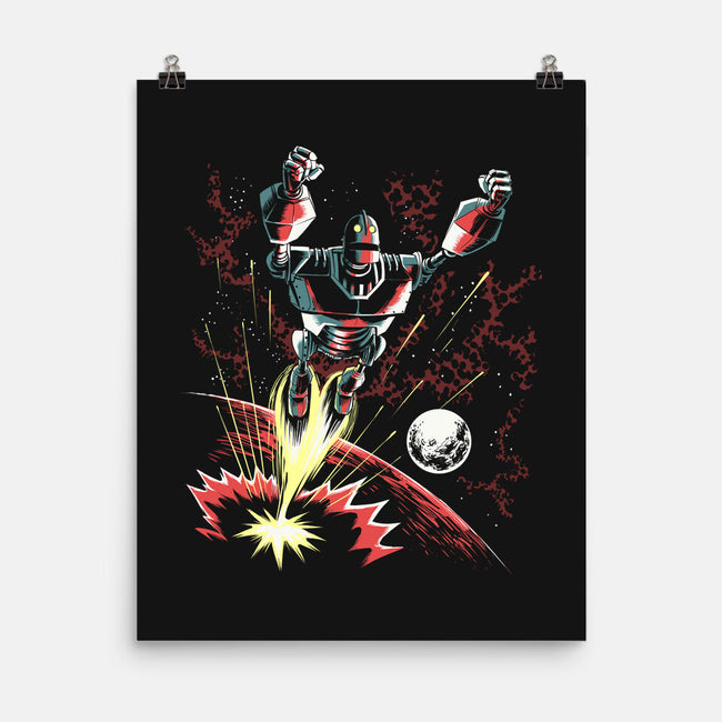 Retro Iron Giant-None-Matte-Poster-zascanauta