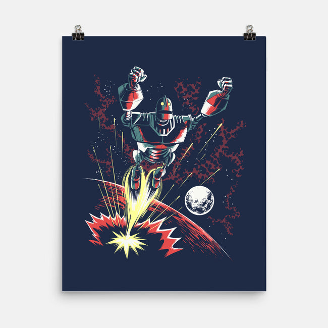 Retro Iron Giant-None-Matte-Poster-zascanauta