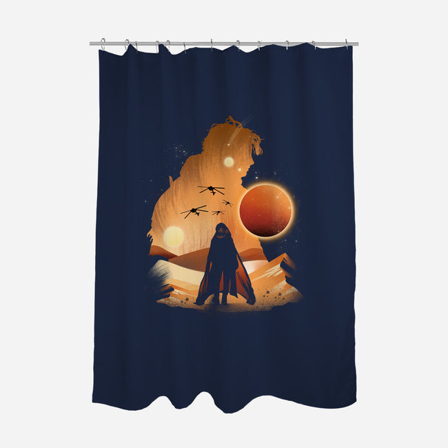 The Final Sand Battle-None-Polyester-Shower Curtain-dandingeroz