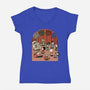 Elemental Animation Band-Womens-V-Neck-Tee-Studio Mootant