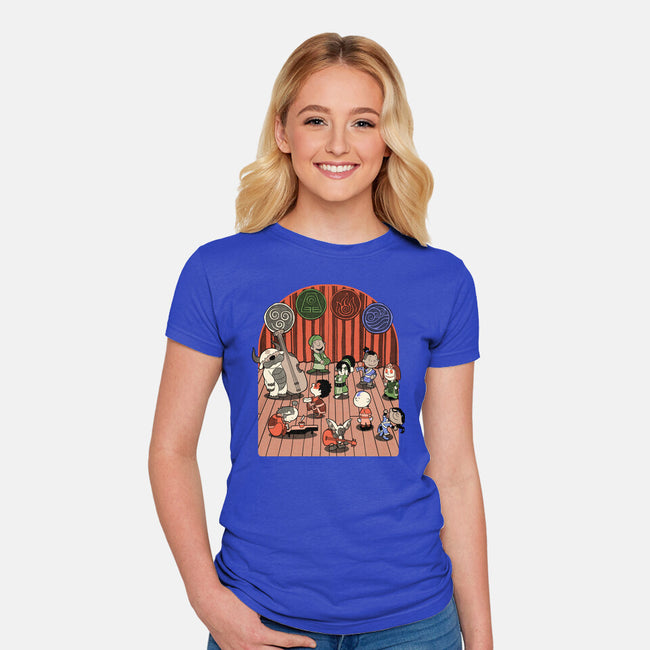 Elemental Animation Band-Womens-Fitted-Tee-Studio Mootant