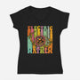 Electric Mayhem-Womens-V-Neck-Tee-kg07