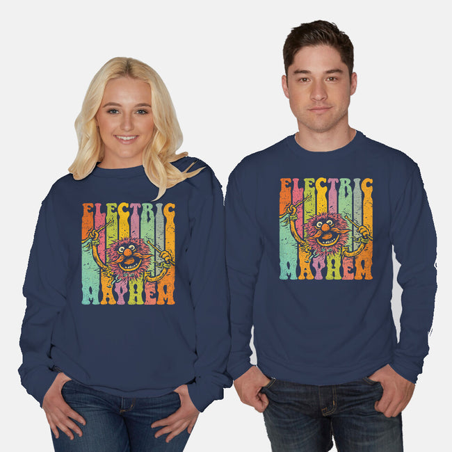 Electric Mayhem-Unisex-Crew Neck-Sweatshirt-kg07