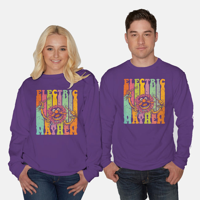 Electric Mayhem-Unisex-Crew Neck-Sweatshirt-kg07