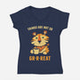 Things Are Not So Grrreat-Womens-V-Neck-Tee-kg07