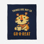 Things Are Not So Grrreat-None-Fleece-Blanket-kg07