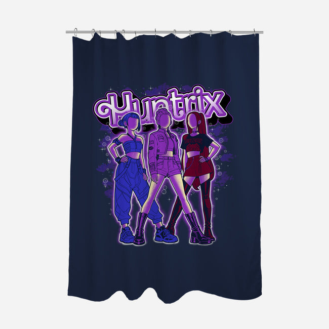 Midnight Demon Hunter-None-Polyester-Shower Curtain-Astrobot Invention
