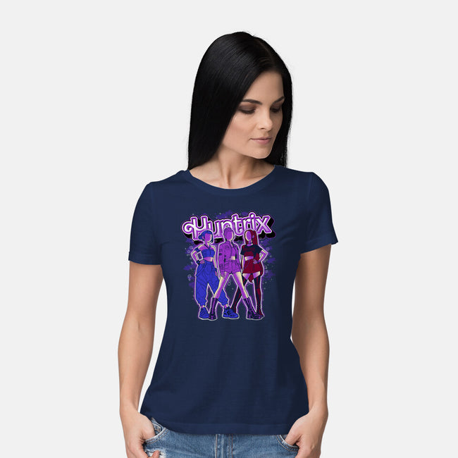 Midnight Demon Hunter-Womens-Basic-Tee-Astrobot Invention