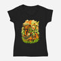 In The Fields-Womens-V-Neck-Tee-Estudio Horta