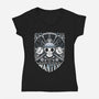 Wanted Pirates-Womens-V-Neck-Tee-StudioM6